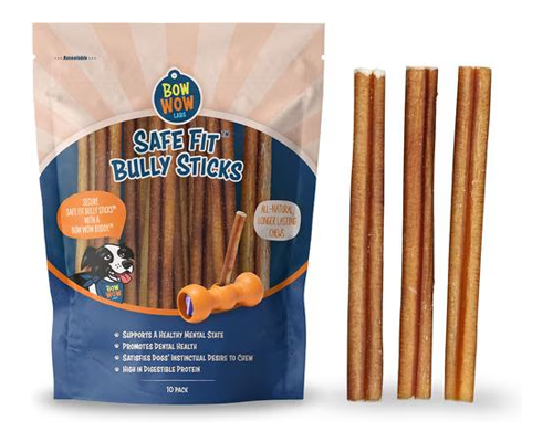 Bow Wow Labs Safe Fit 6-in 100% Beef Bully Sticks Dog Treats