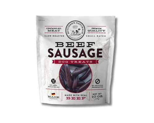 Butcher's Naturals Slow Roasted Beef Sausage Soft & Chewy Dog Treats